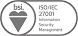 bsi. iso/iec 27001 Information Security Management 마크 (ISO 9001 품질경영시스템 인증 마크)